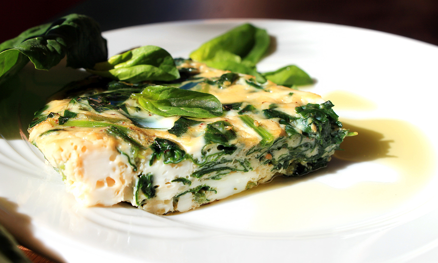 omelete spinach