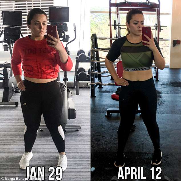 4BB83A1300000578 5676331 Marga Banaga 25 managed to lose 13 kilos in 100 days mainly from a 16 1525140411270