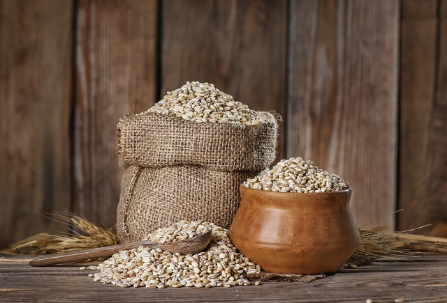 bigstock Barley In The Bag And Clay Bo 118693286