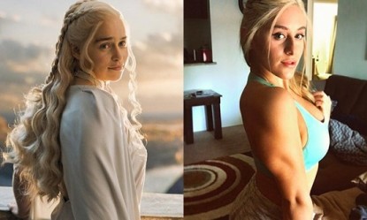 &Eta; bodybuilder &pi;&omicron;&upsilon; &mu;&omicron;&iota;ά&zeta;&epsilon;&iota; &tau;&rho;&omicron;&mu;&epsilon;&rho;ά &mu;&epsilon; &tau;&eta;&nu; Daenerys &alpha;&pi;ό &tau;&omicron; Game of Thrones