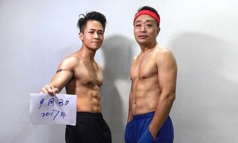 Όταν το... χτίσιμο κοιλιακών γίνεται οικογενειακή υπόθεση (photos)