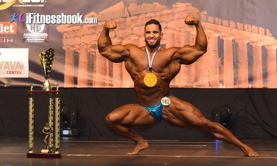 &Omicron; &laquo;&gamma;ί&gamma;&alpha;&nu;&tau;&alpha;&sigmaf;&raquo; Abdelaziz Jellali &pi;ή&rho;&epsilon; &tau;&omicron; Overall &tau;&omicron;&upsilon; IFBB Diamond Cup 2017