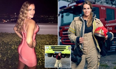 Αυτή είναι η πιο σέξι πυροσβέστης του κόσμου με κορμί «φέτες» και καταπράσινα μάτια!